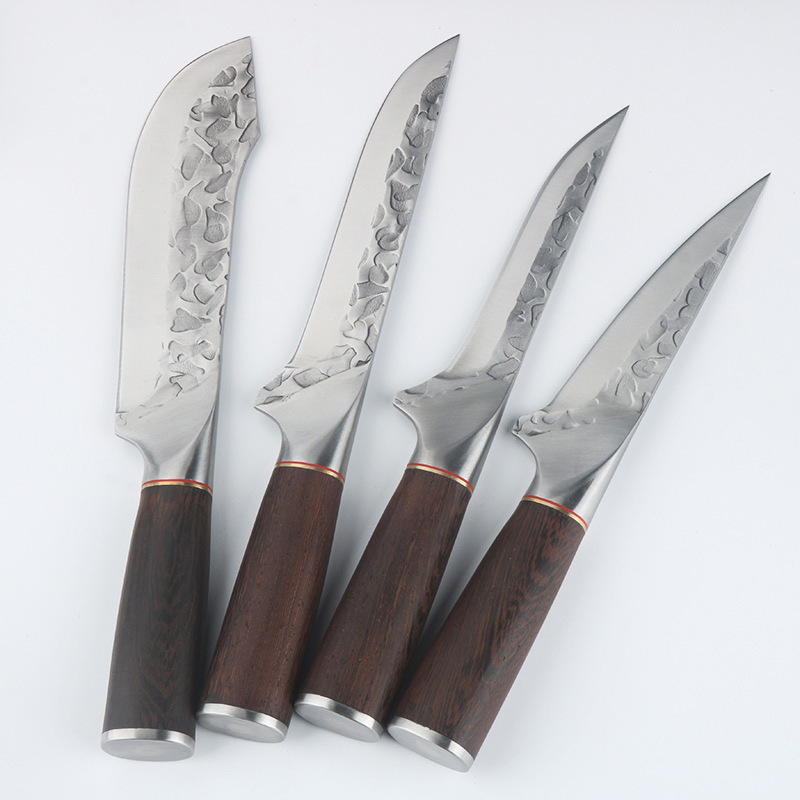 Ds-2654A Butcher Knife Hand Forged Chef Boning Knife High Carbon Steel Fish Chef Knife for Kitchen Camping BBQ