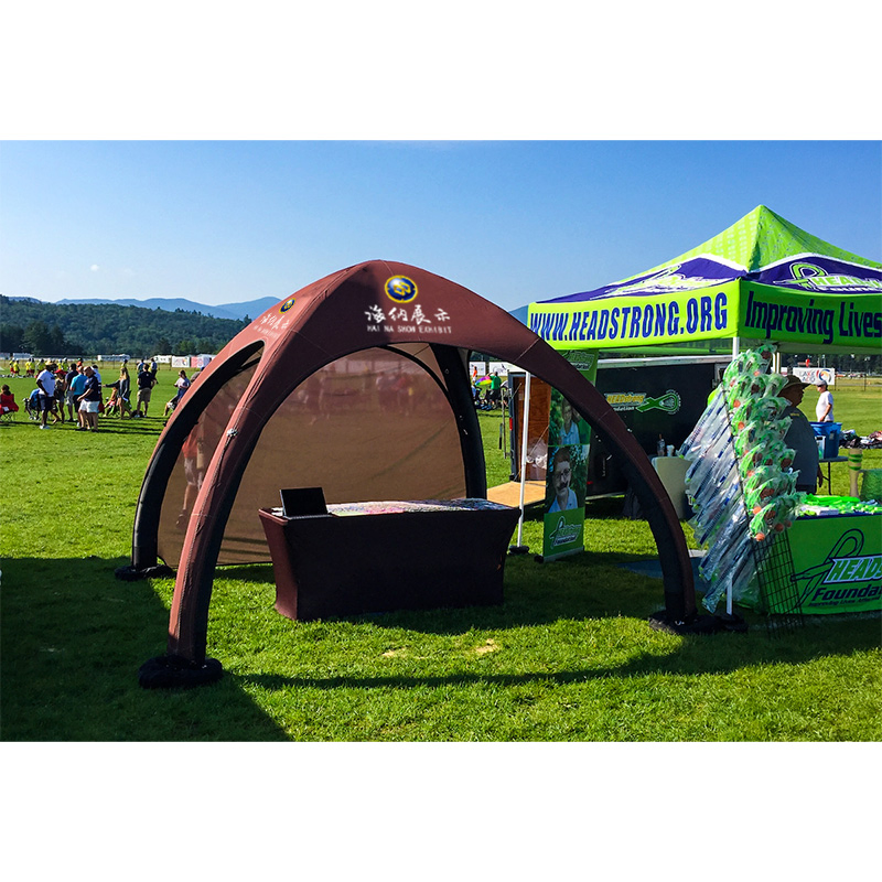 Portable 4 Legs X Dome Spider Blow up Airtight Tents Advertising Printing Inflatables Tent Gazebo for Sport Race Events Party Marquee Tents