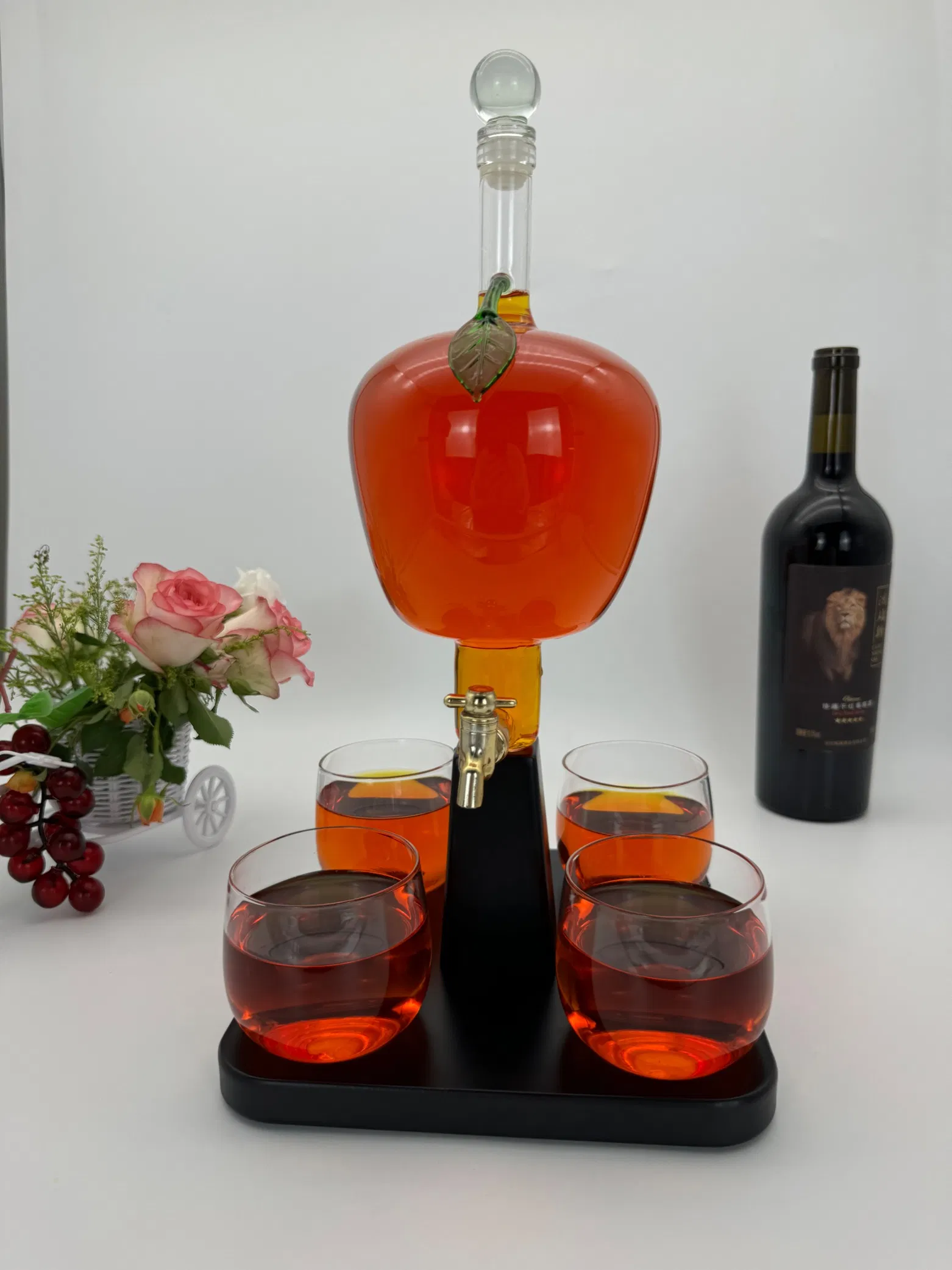 Clear Glass Whisky Decanter - Hand Made by Newauto