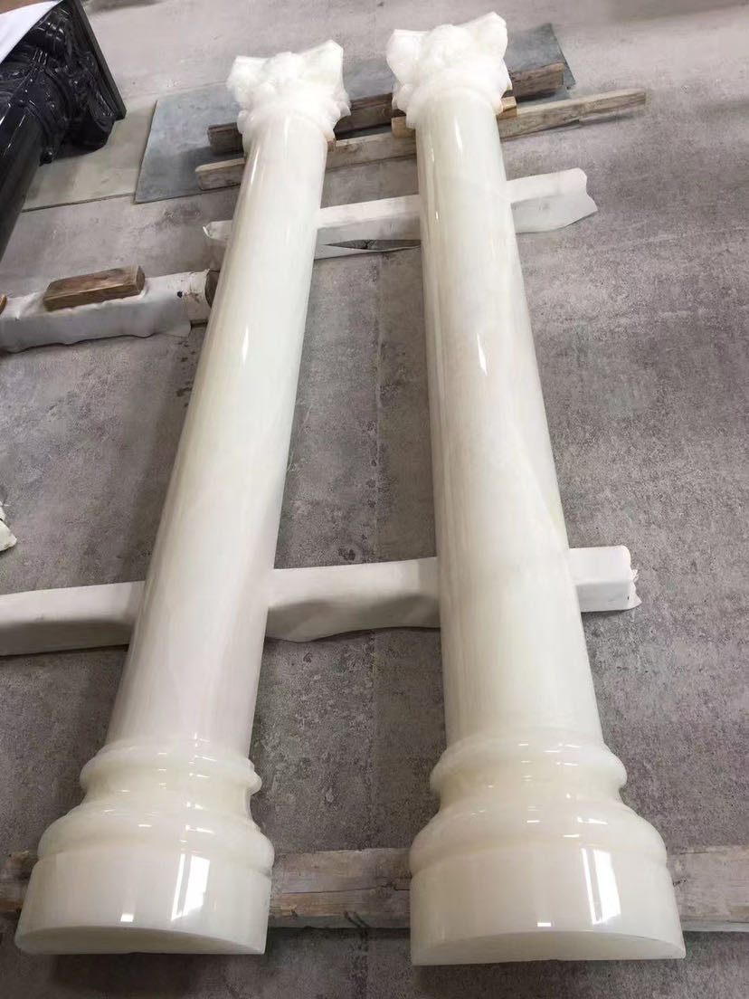 White Marble Handrail for Villa Inner