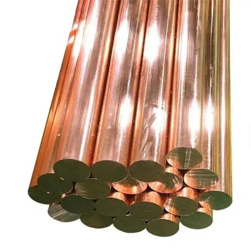 C10100 C11000 C12000 Customized Size 99.99% Pure Round Copper Bars Best Quality