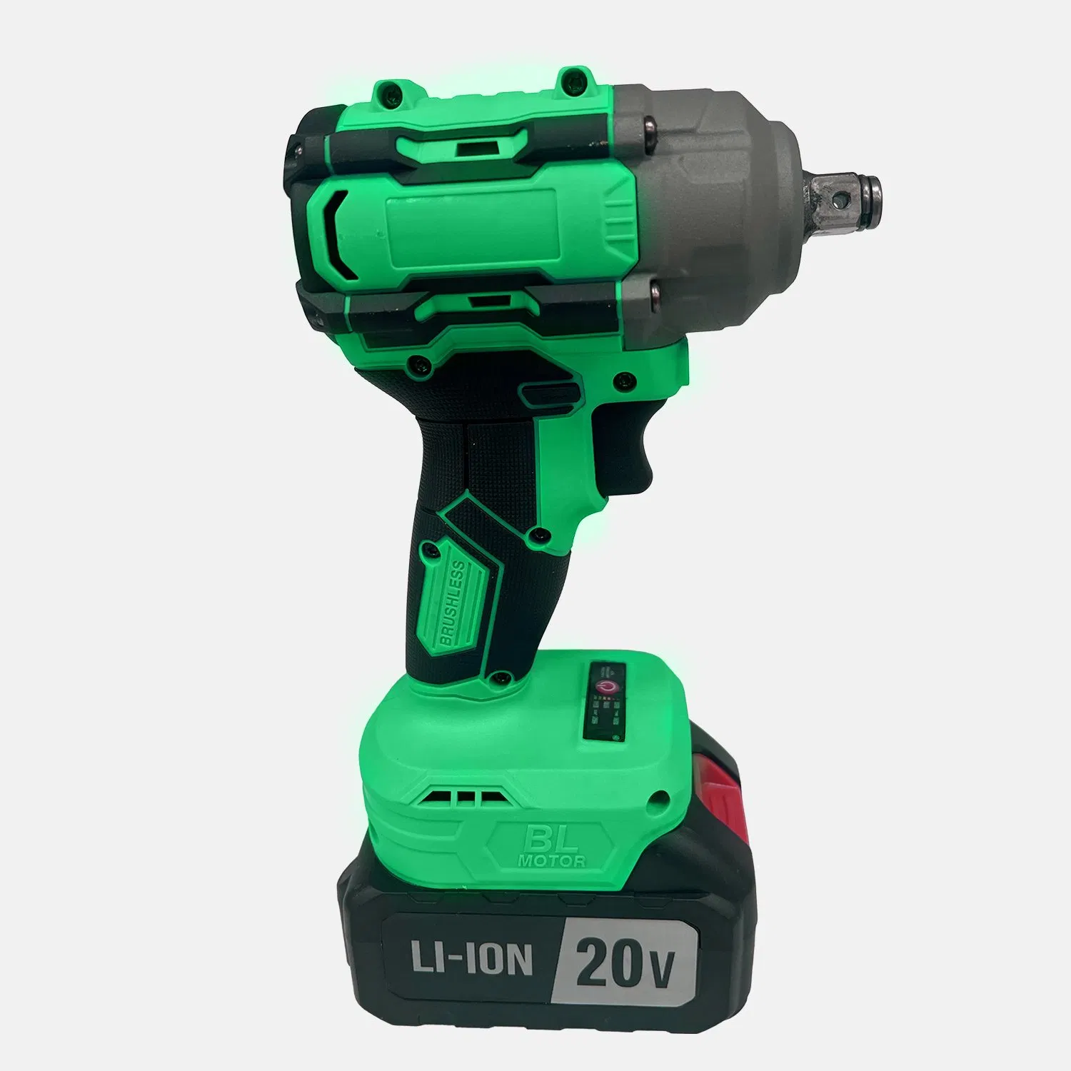 Durable Green 20V Brushless Electric Wrench with High Torque Performance