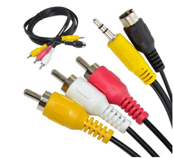 Кабель 3.5 мм + S-Video на 3 RCA