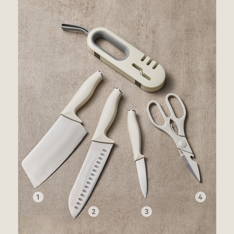 Ds-2586 Hot Sale Sharp Knife Stone Sharpening Tool Kitchen Gadget Stainless Steel Knife Sharpener Portable Manual Grinding Knife Tool