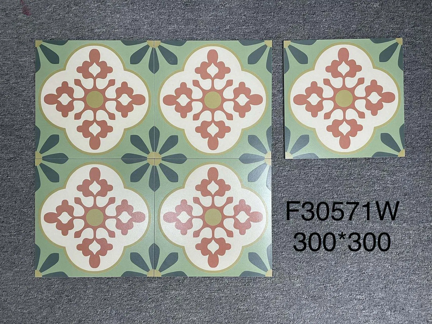 Flower 30*30 Living Room Ceramic Tiles Bathroom Wall Glazed Matted Floor Tile