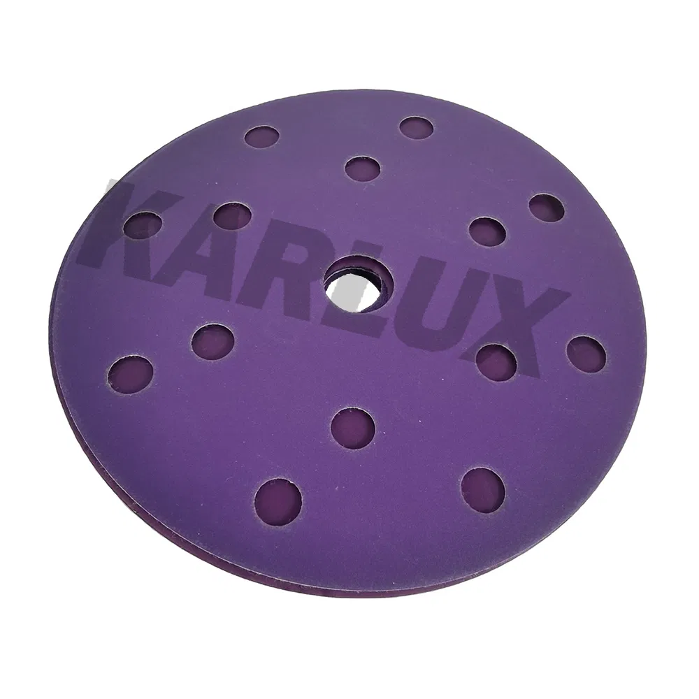 Наждачная бумага 6 дюймов, 15 отверстий, фиолетовая