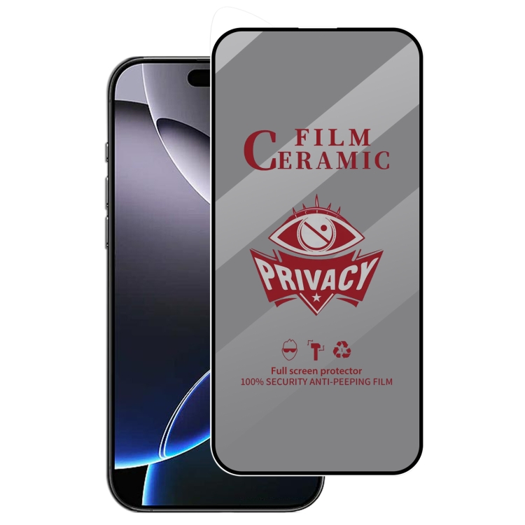 Защитная плёнка Full Coverage Anti-Spy для iPhone