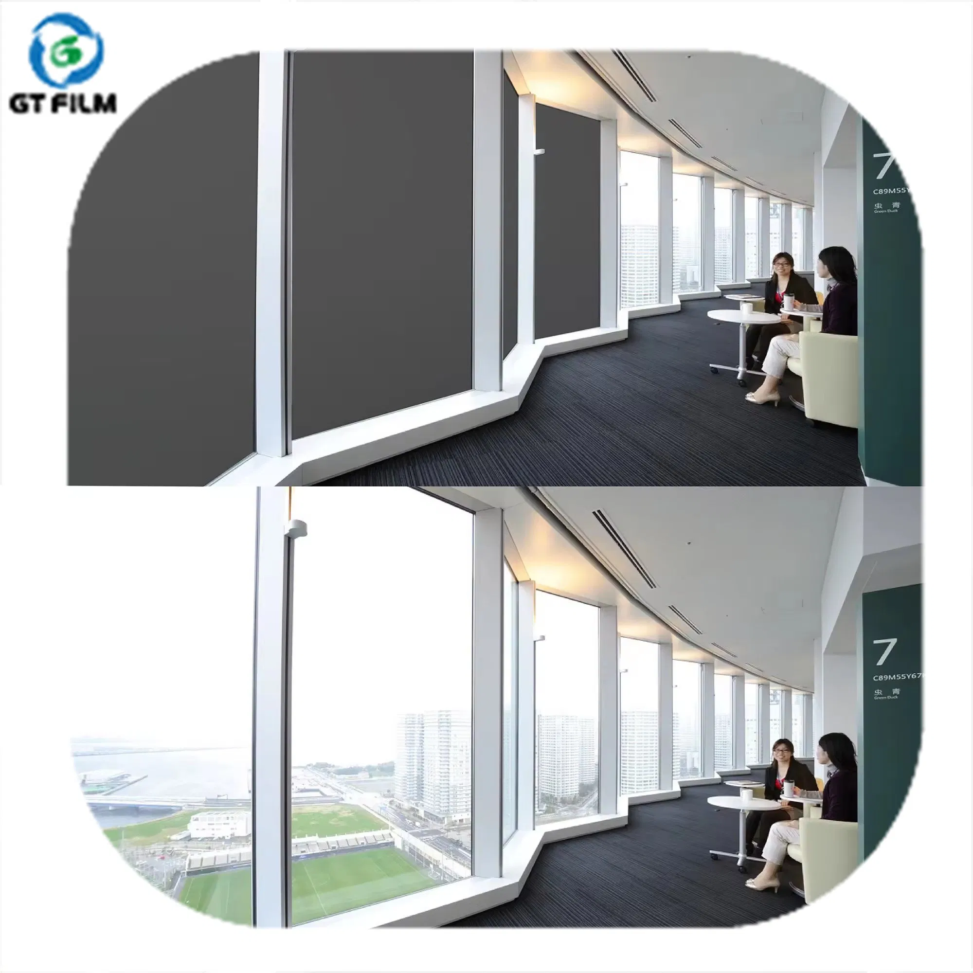 Smart Glass Smart Film Self-Adhesive Smart Film Smart Glass Opaque Transparent Smart Tint Film