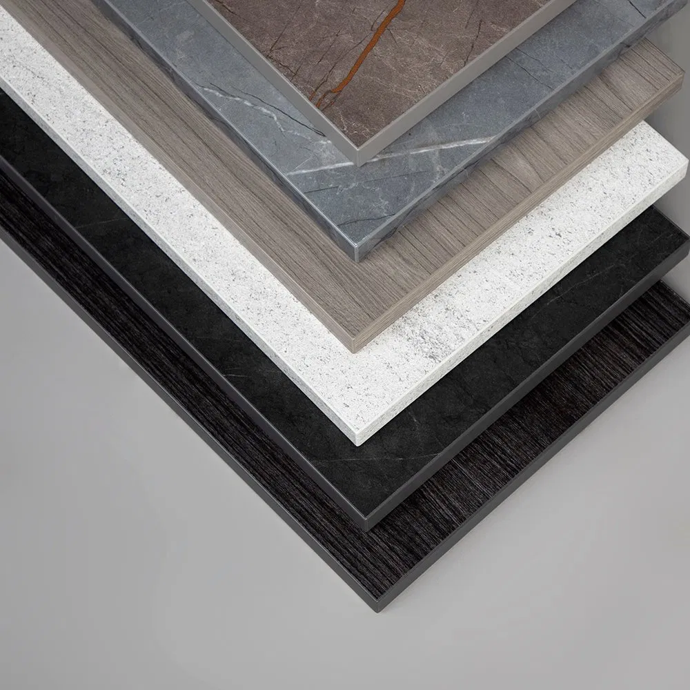 Kitchen Countertop Marble Color Soft Touch Surface Stone Look Melamine Faced Chipboard