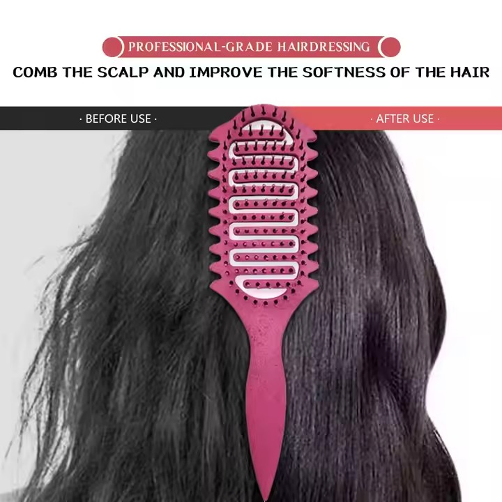 Custom OEM Curly Hair Vent Brush for Effortless Detangling