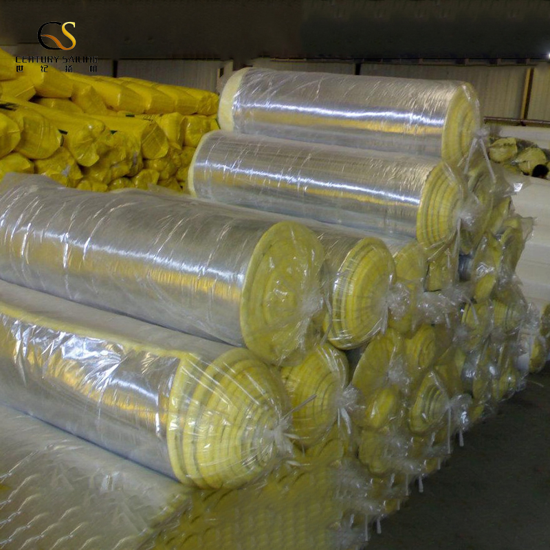 Centurysailing 20m*1.2m Glass Wool Insulation Felt Fiberglass Roofing Insulation Material 20 Cm Thickness Fiberglass Wool Roll