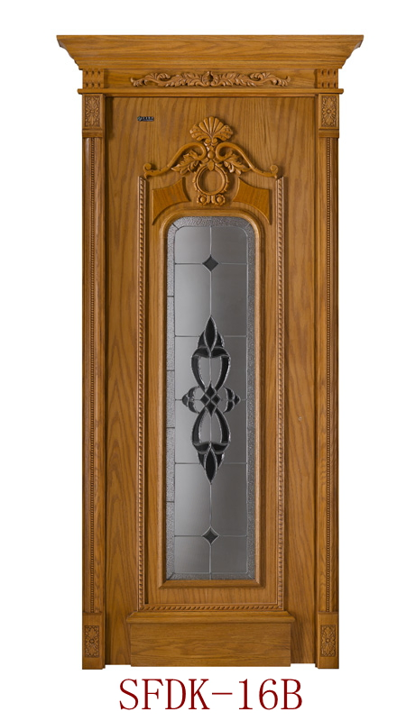 Luxury Fancy Wood Front Security Doors Design