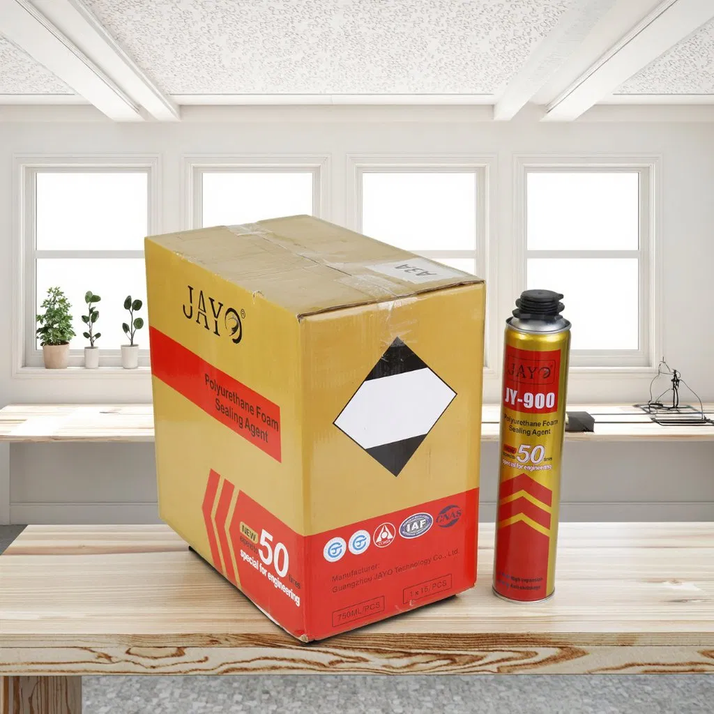 Weatherproof Adhesive Polyurethane Foam Caulking for Building Insulation