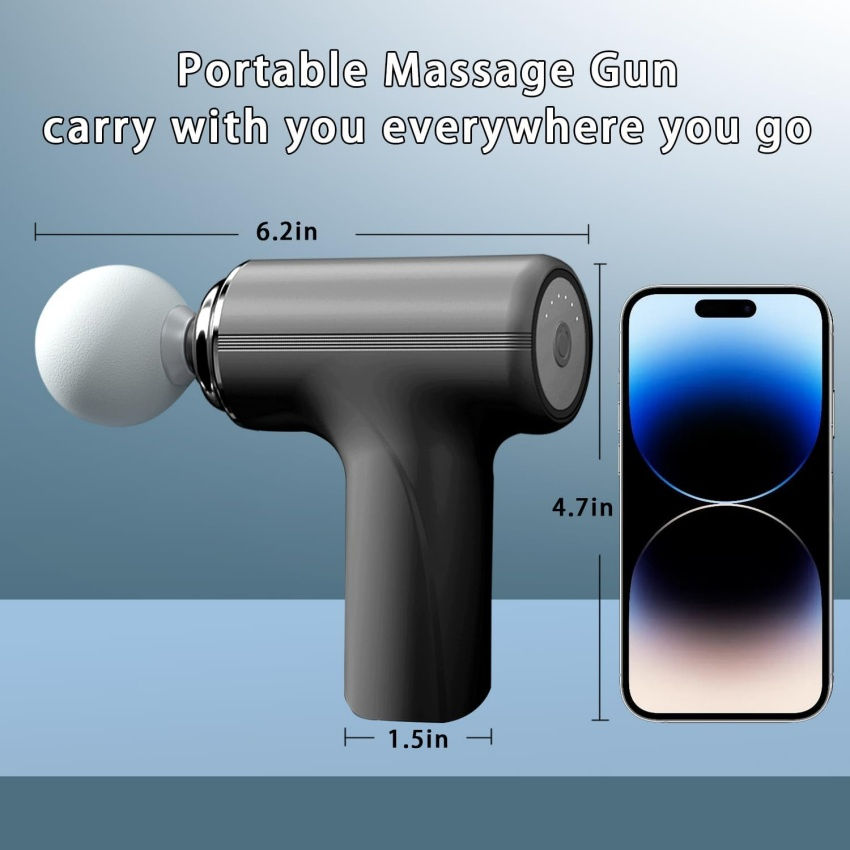 Portable Hand Held Back Muscle Massager Therapy Massage Gun