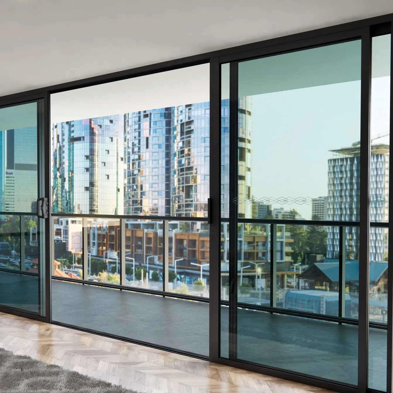 Double Glazed Bifold Door Aluminium French Windows and Hinged Sliding Stacking Glass Doors