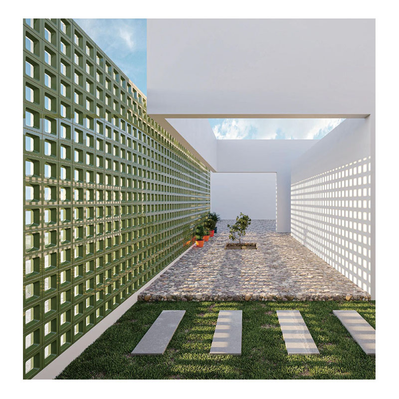 Ceramic Garden Hollow Brick 3D Outdoor Partition Wall House Decoration Interior Living Room