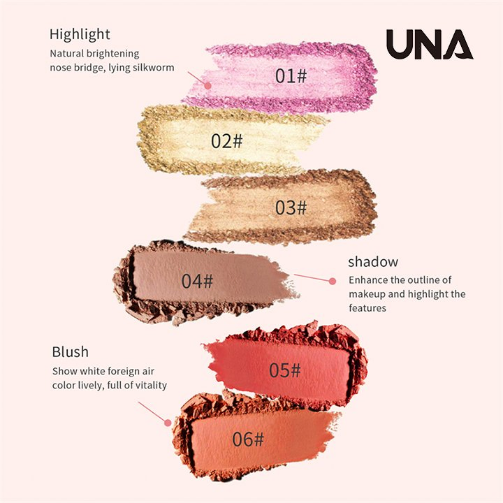 Private Label Wholesale Face Contour Makeup Stick Multi Color Bronzer Pink Blush Shimmer Highlight Stick