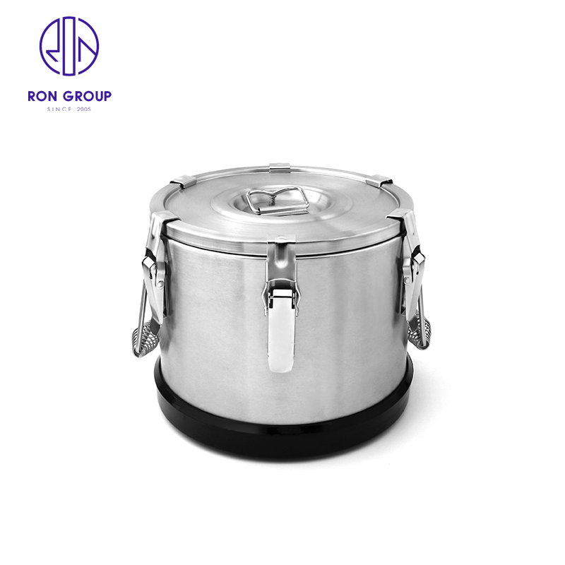 China Wholesale Kitchenware Kitchen Utensil Soup Thick Composite Stainless Steel Barrel