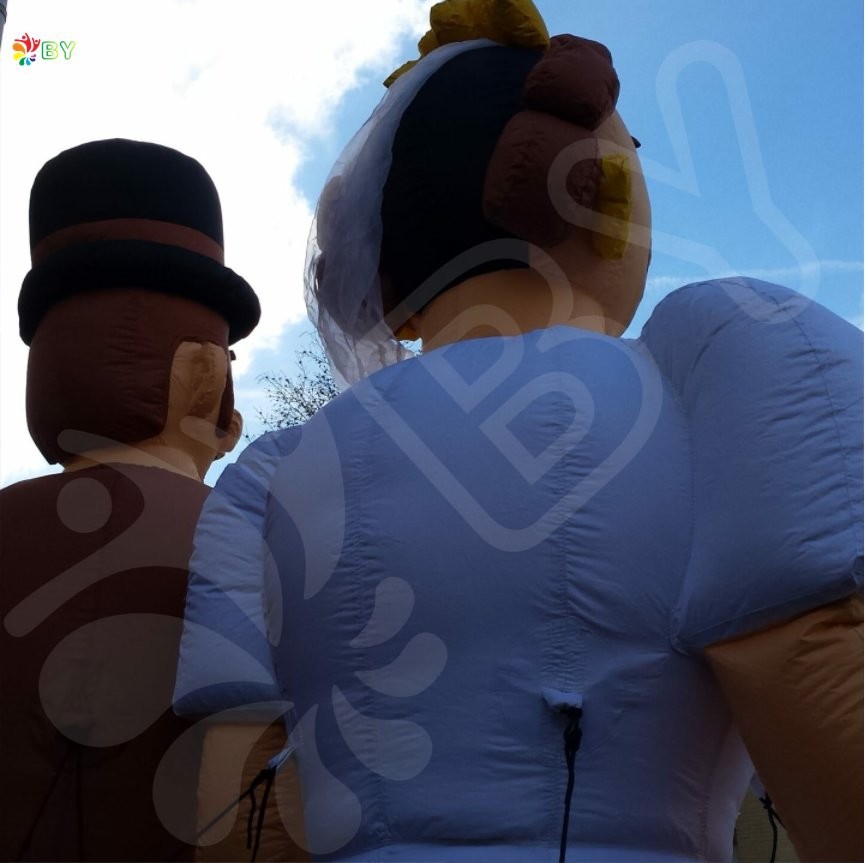Wedding Decoration Inflatable Bride and Groom, Inflatable Wedding Couple Ground Balloon