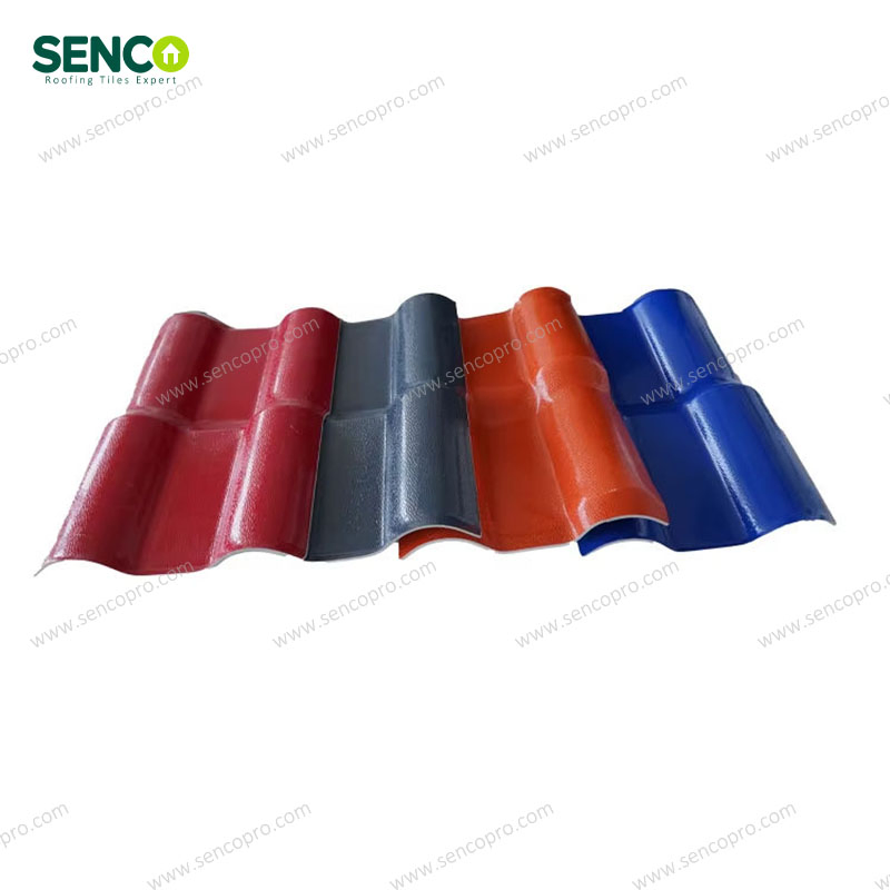 Водонепроницаемая кровельная черепица ASA красного цвета