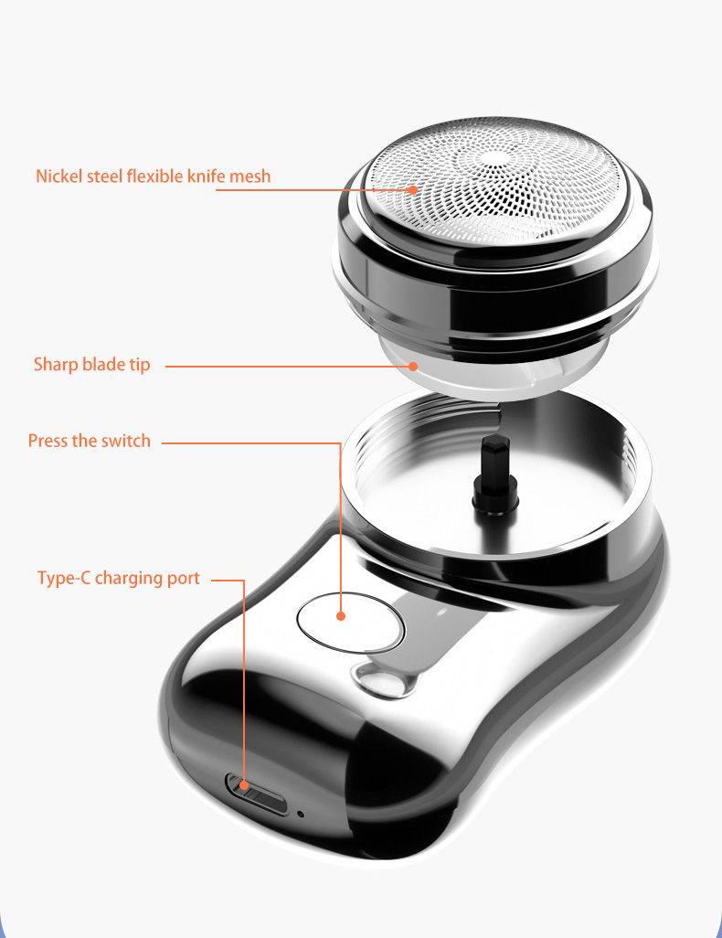 Boardable Compact and Portable Electric Shaver