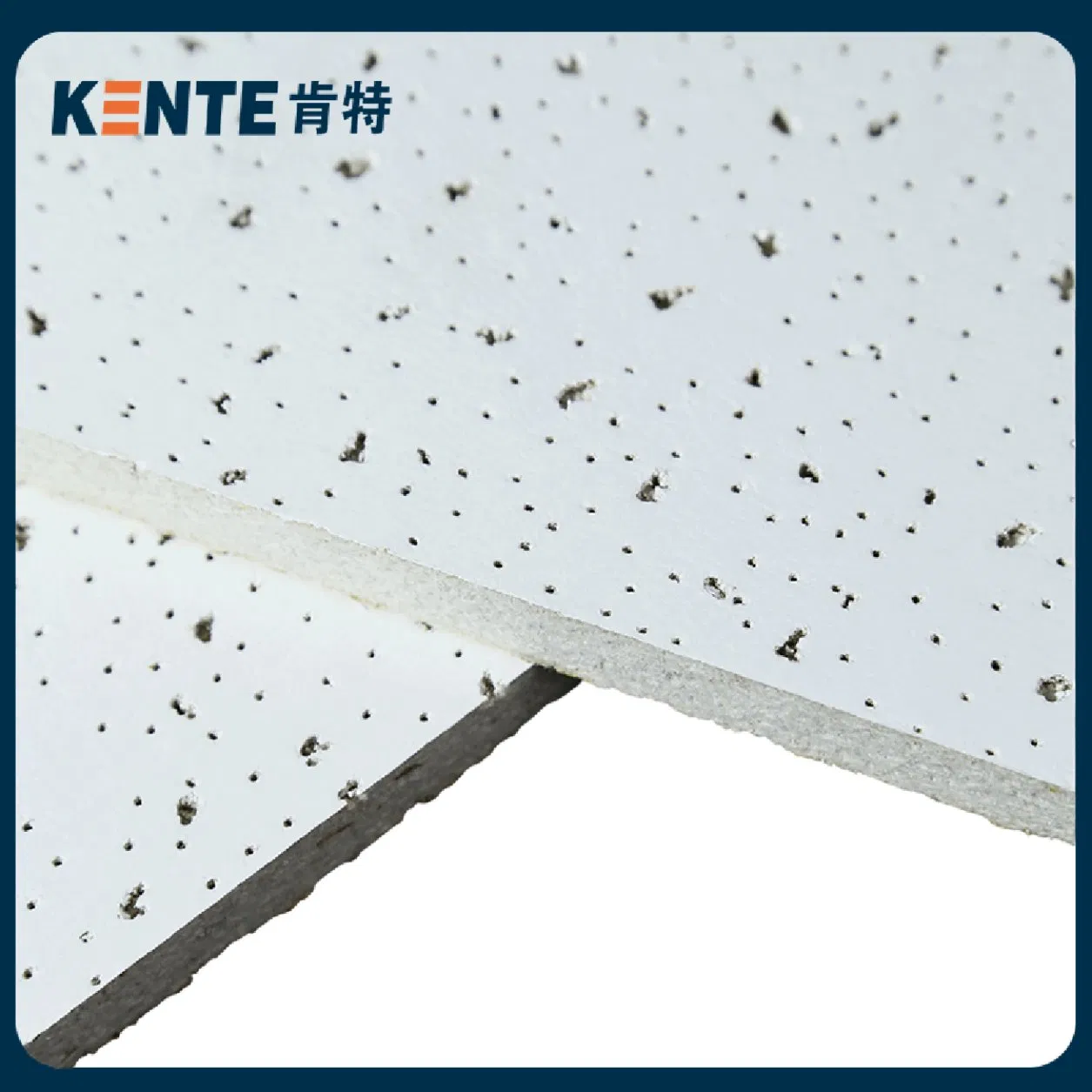 Mineral Fiber Lightweight Modern Style Aluminum Foil Backing Fireproof Gypsum Ceiling Tiles