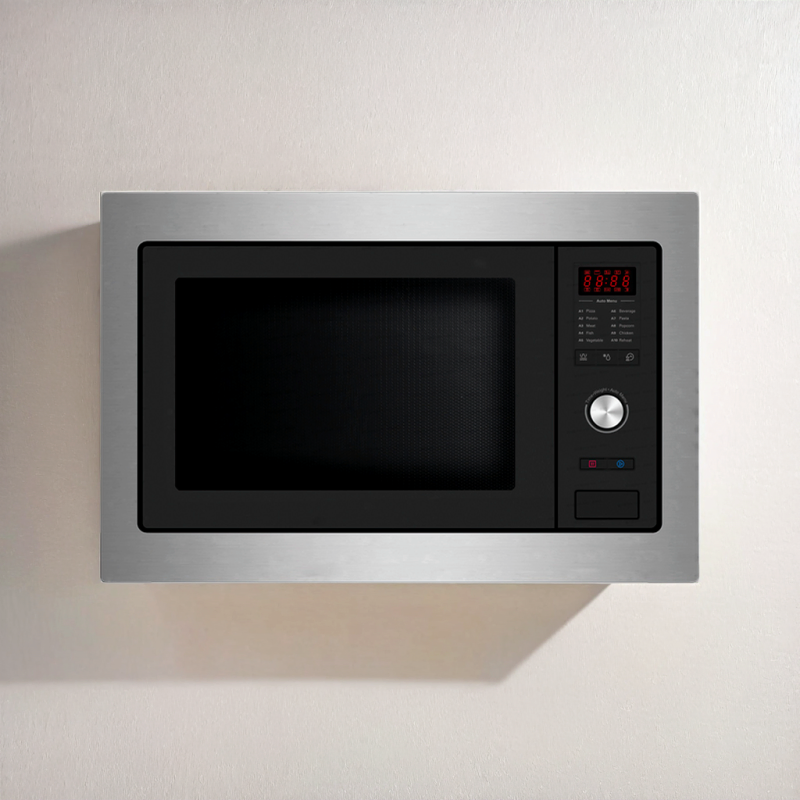 Sleek Built-in Microwave Oven with User-Friendly Mechanical Control