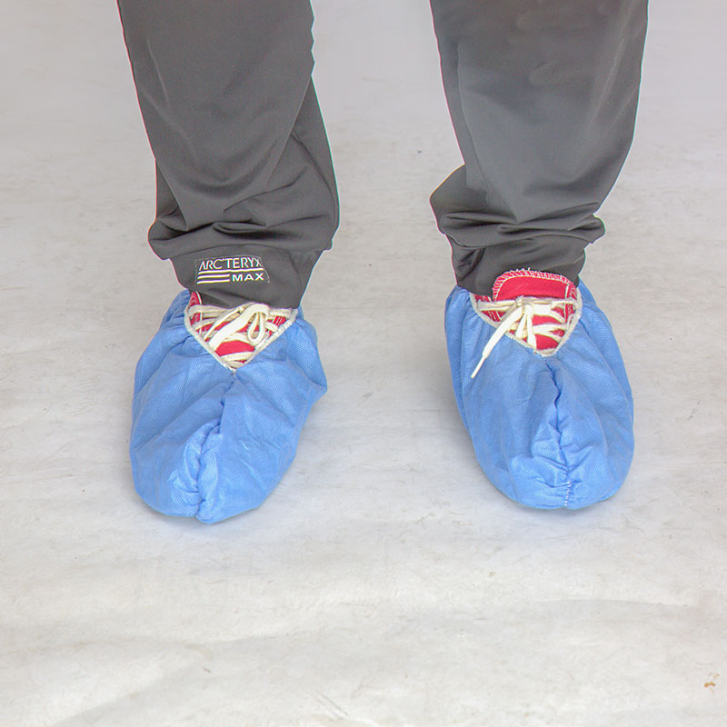 Standard Supertuff Blue Safety Disposable Shoe Covers for Keeping Dust From Workspaces