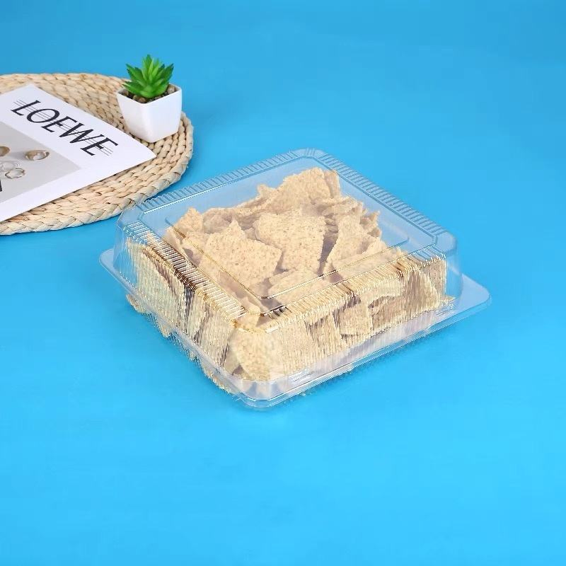 Cheesecake Mousse Container Food Grade Pet Clear Pastry Box Takeaway Packaging Case