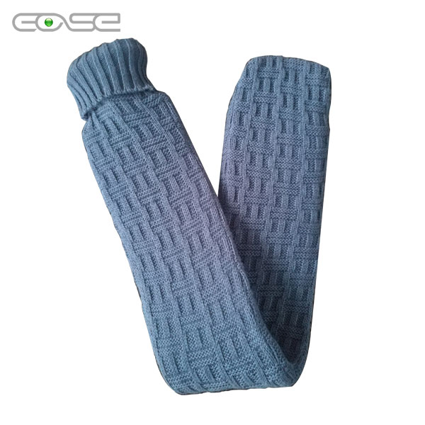 Extra Long Hot Water Bottle with Chic Cover for Comfort