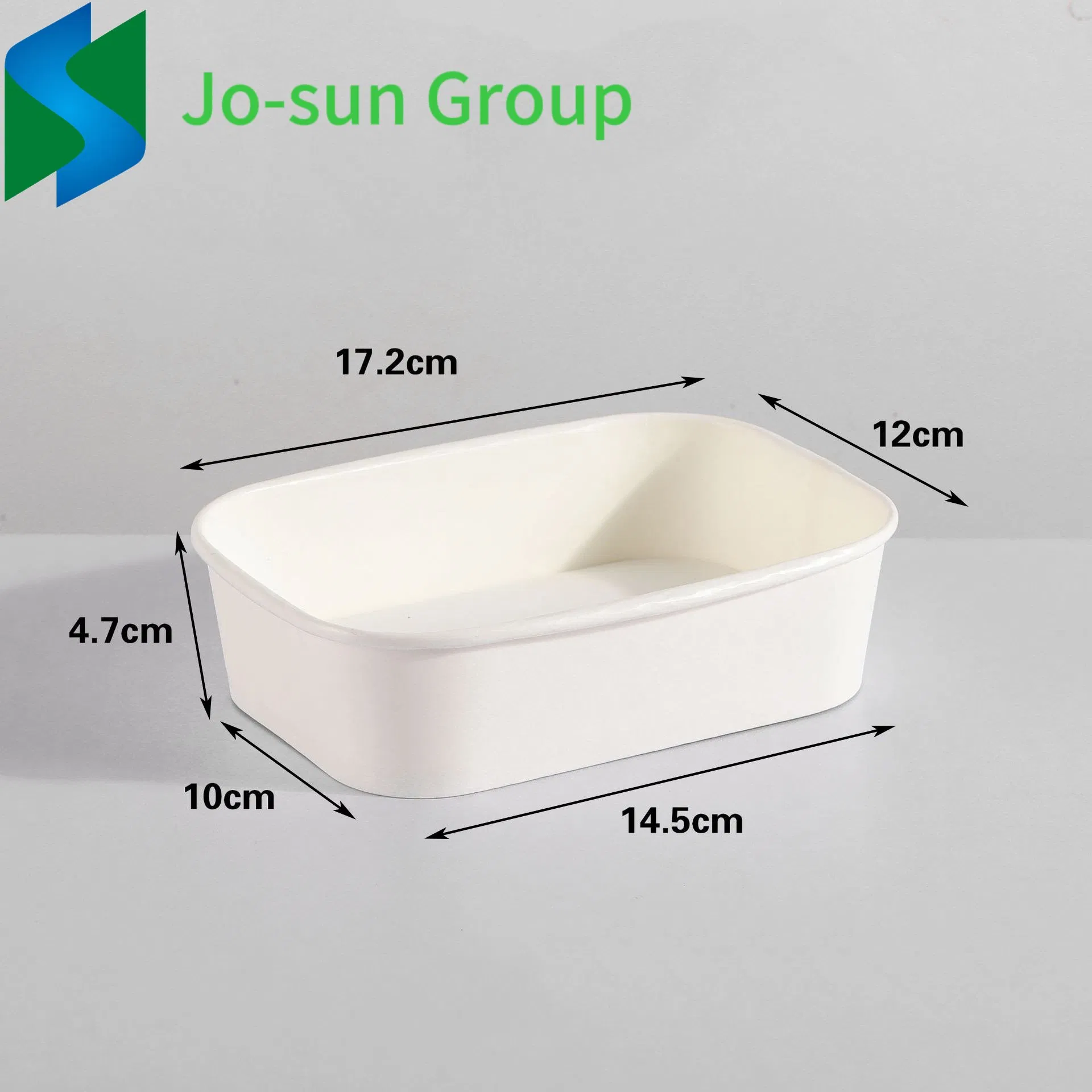Jo-Sun Microwave Heating Disposable Lunch Box Kraft Paper Rectangular Bowl