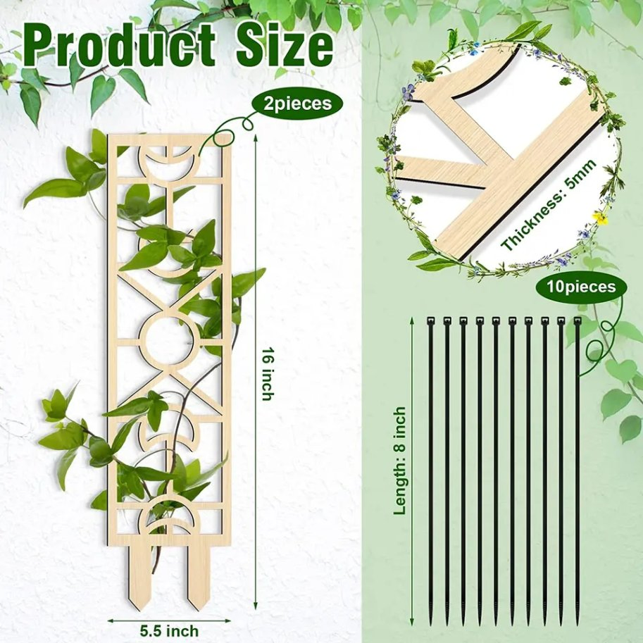 Wholesale Garden Flower Wooden Climbing Pergola Wooden Potted Plants Flowers Vines Climbing Trellis