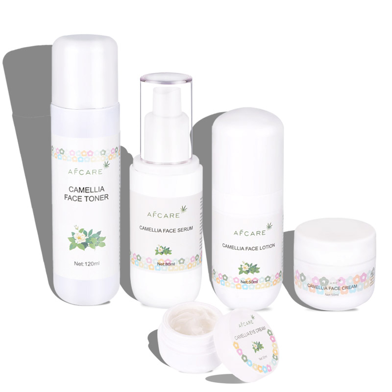 OEM Anti-Wrinkle and Anti-Aging Camellia Skin Care Set Facial Moisturizer