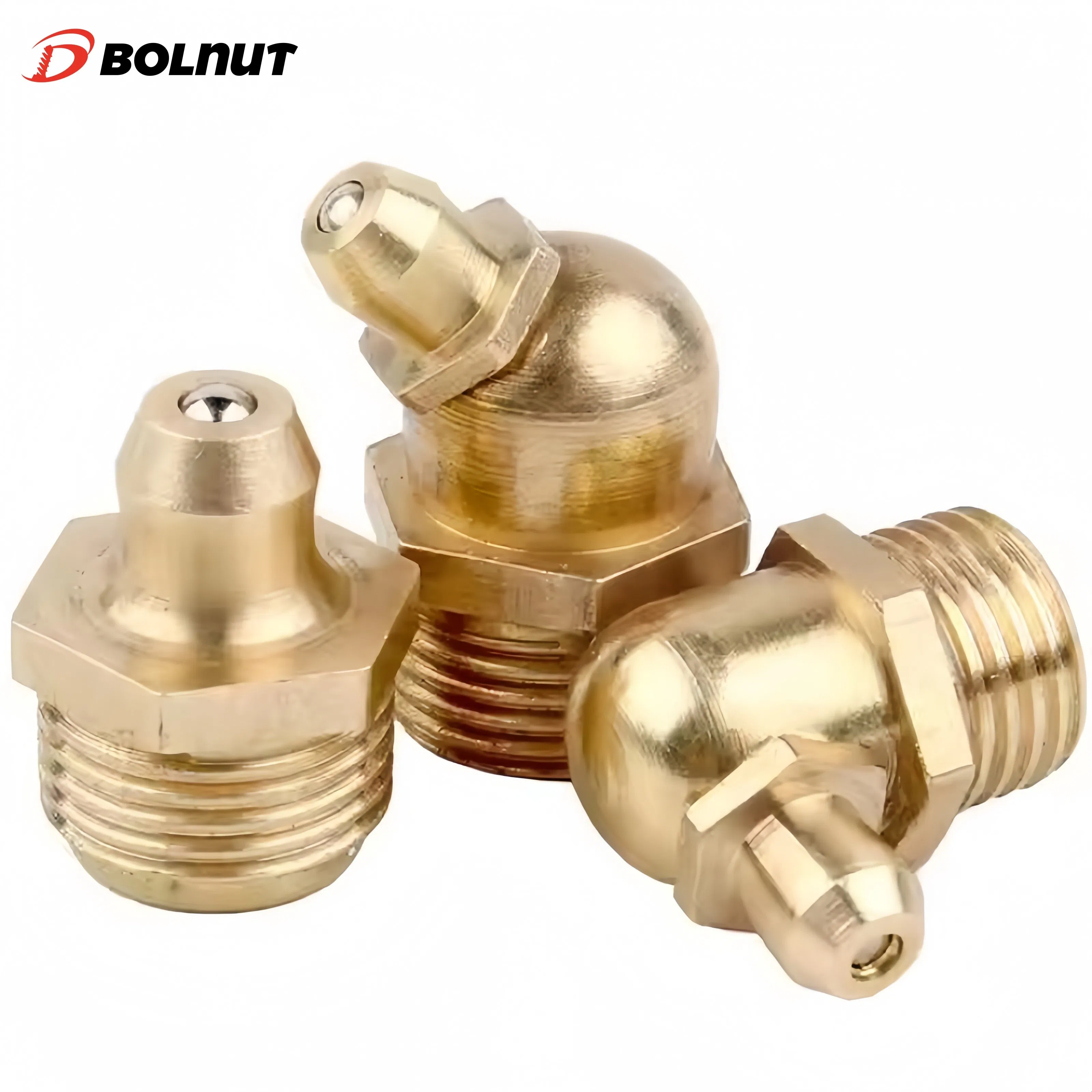 Premium Brass Hydraulic Grease Nipple Fittings for Lubrication