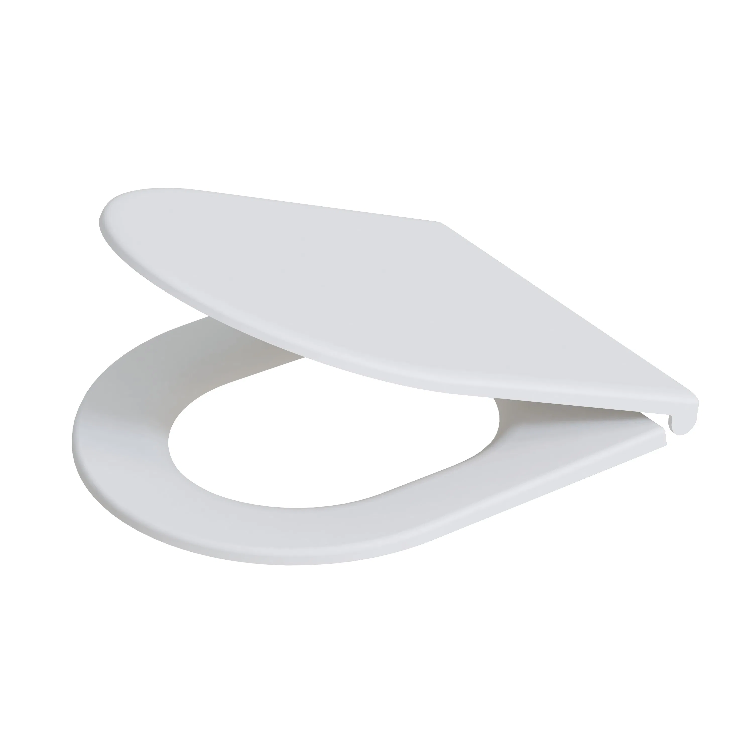 Contemporary Matte D-Shape Toilet Seat for Elegant Bathrooms