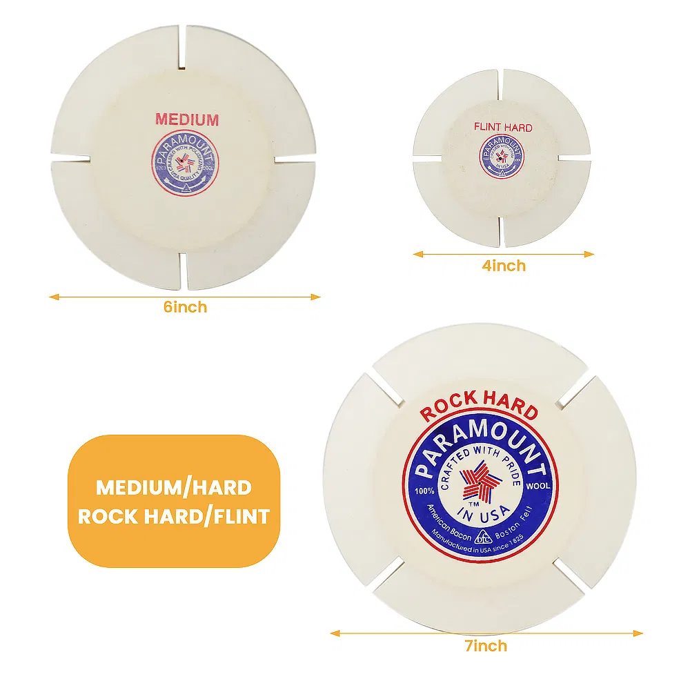 Industrial Polished Wool Felt Wheel Stainless Steel Marble Metal Glass Polished Felt Wheel