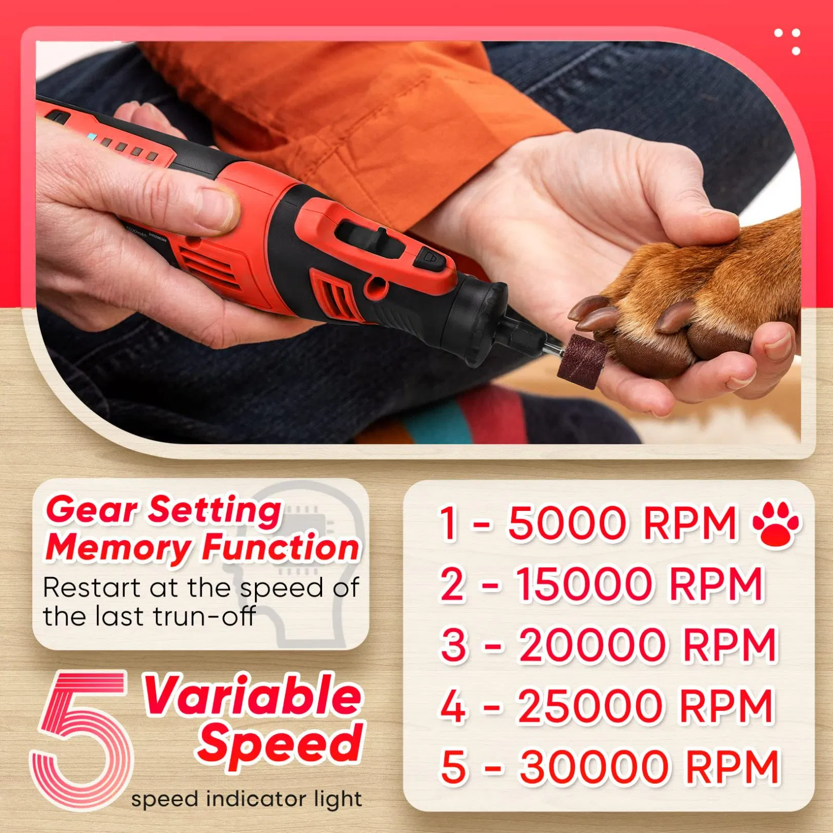 Мини-гравер 3.7V с USB-зарядкой, набор для шлифовки и полировки