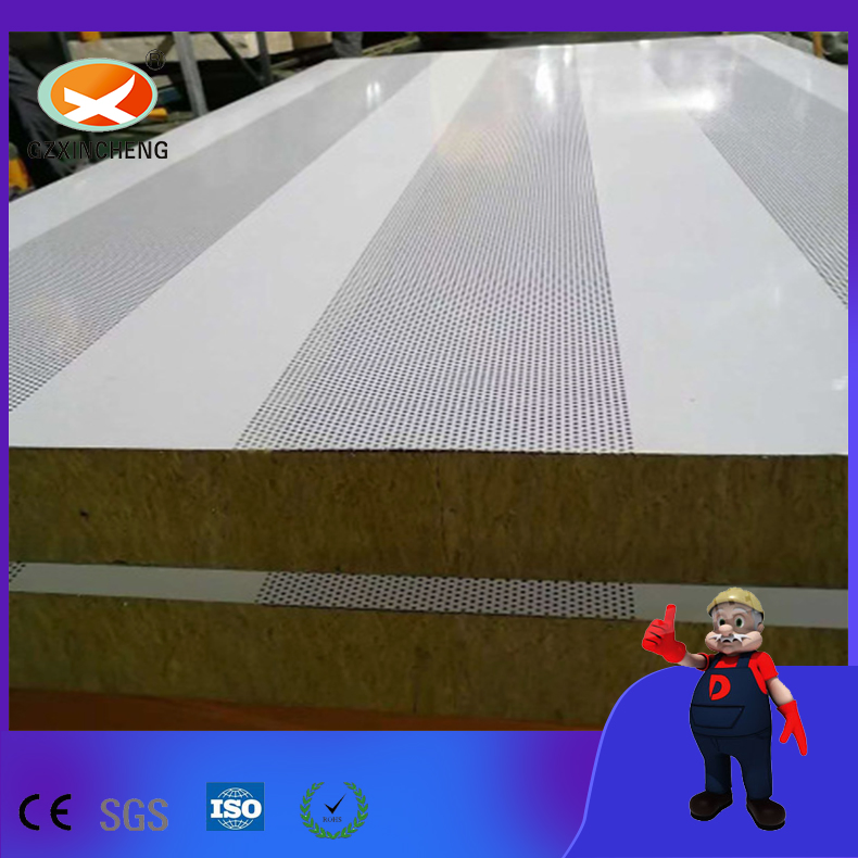 Cost Effective China Made Fireproof Acoustic Rock Wool Sandwich Panel