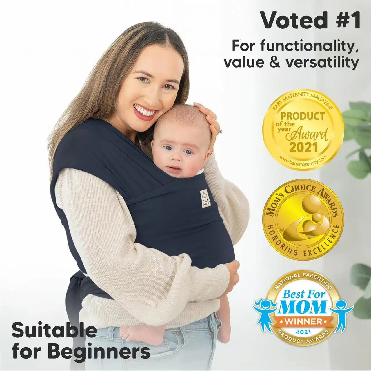 Adjustable Ergonomic Babywearing Registry Essential Infantino Flip 4-in-1 Convertible Baby Carrier