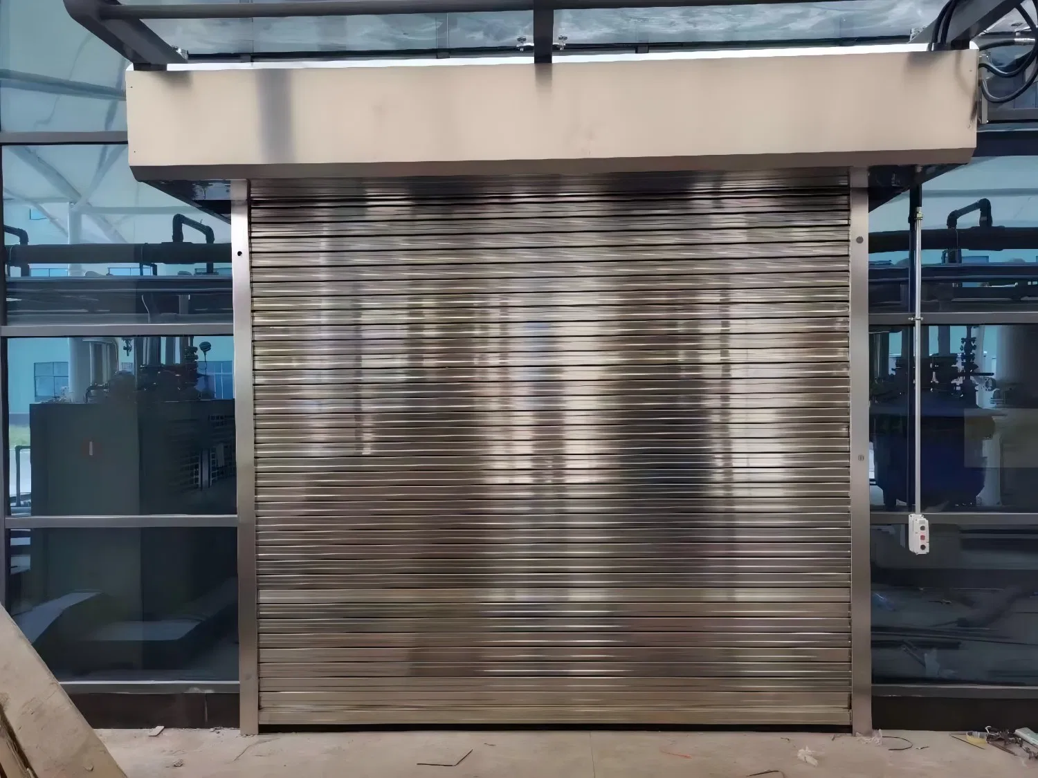 Corrosion Resistant Stainless Steel Fire Resistant Roller Shutter Door Ideal for High-Humidity Areas