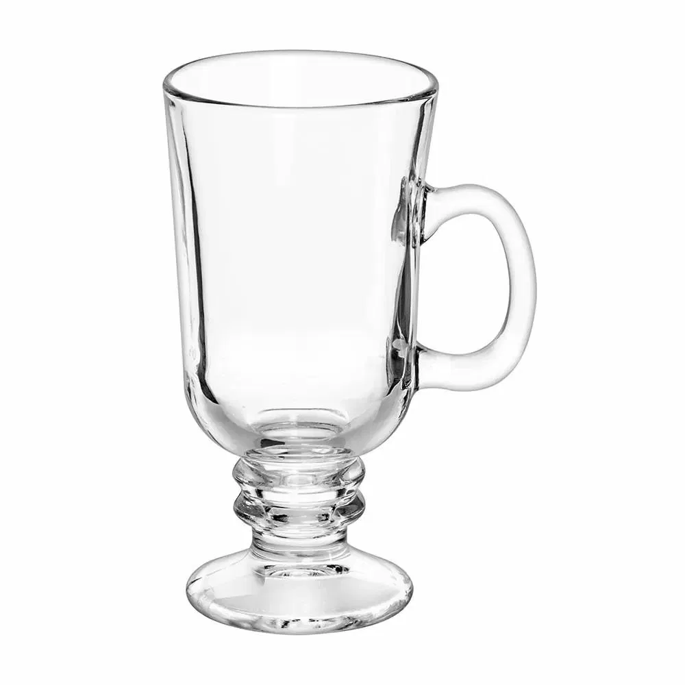 9oz. Crystal Soda Lime Glass Coffee/Tea Mug with Handle