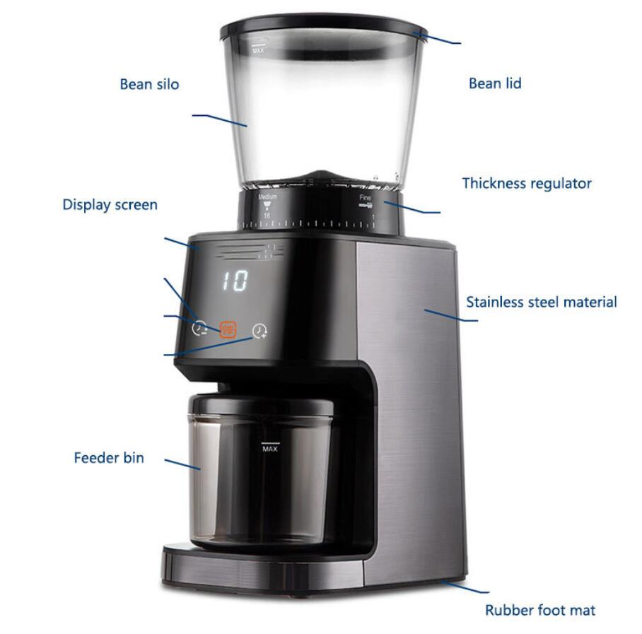 New Design Customized Household Desktop Timed Coffee Grinder