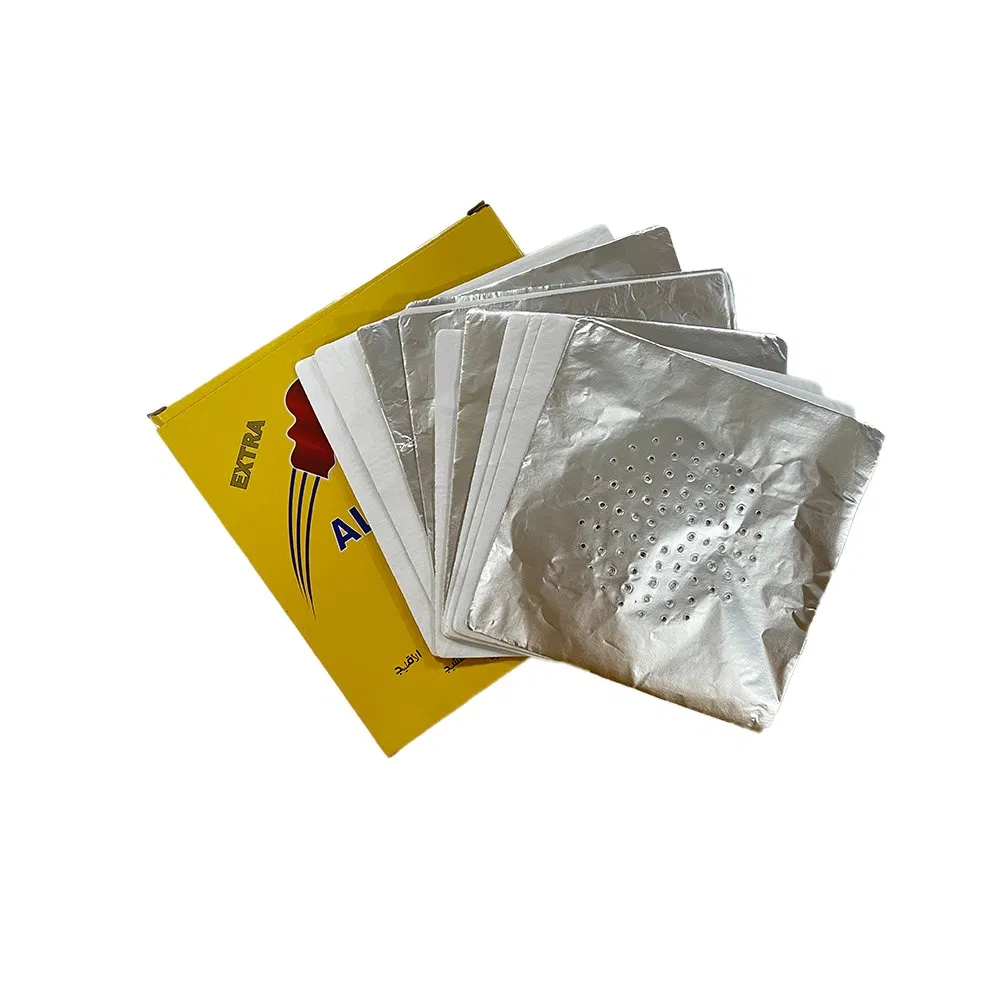Factory Wholesale Shisha Foil Aluminum Foil Paper for Hookah with Holes Custom Size