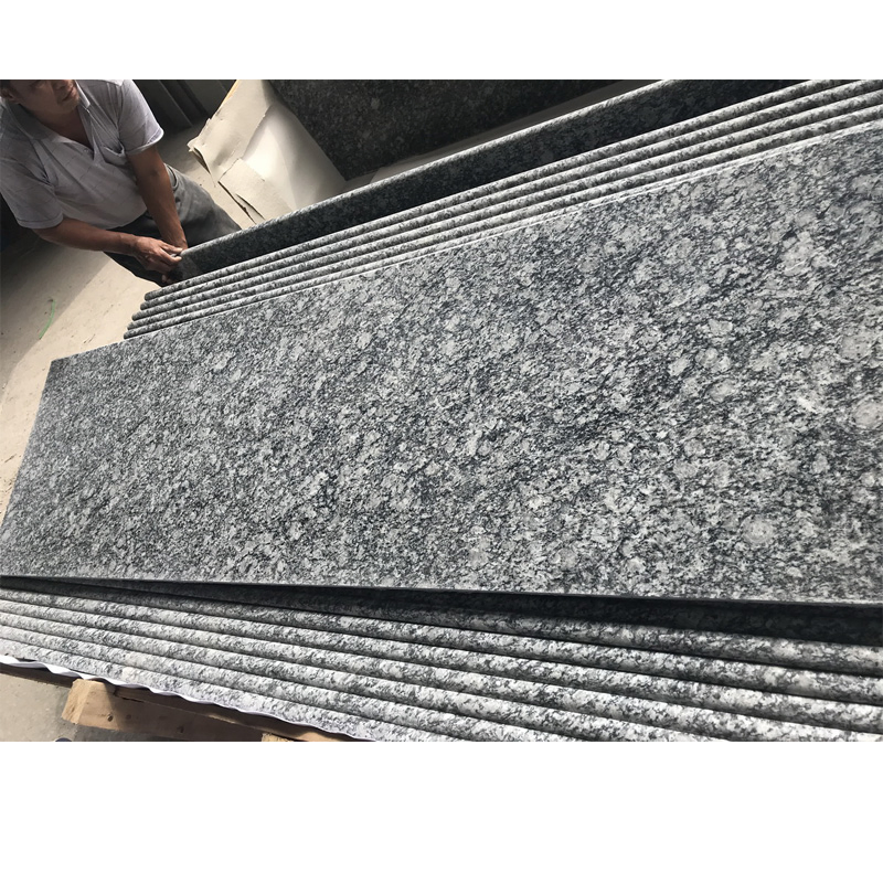 Spray White Granite Sea Wave Flower Granite Countertop