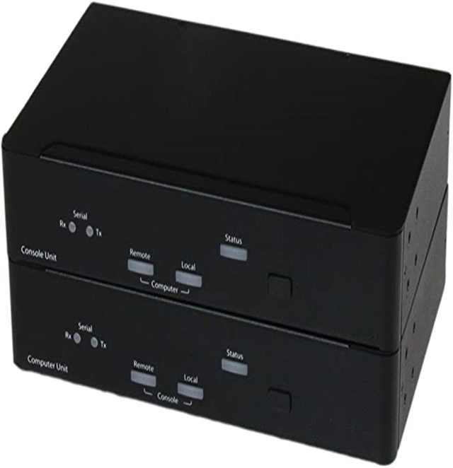 USB DVI Kvm Console Extender W/ Serial & Audio Over mm Fiber - 2km - Fiber DVI Kvm Extender