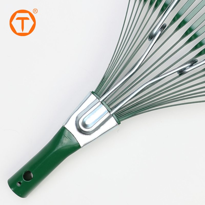 High Quality Head Lawn Adjusted 22 Teeth Metal Broom Garden Leaf Rake