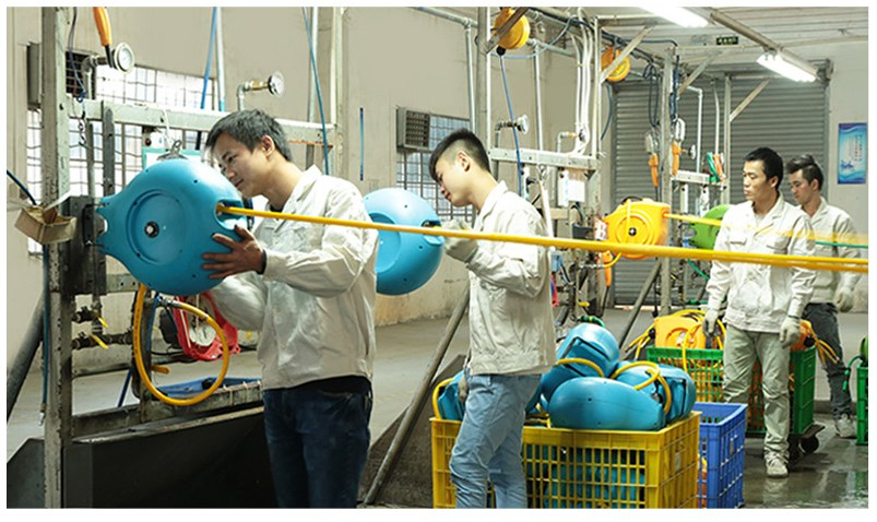 Auto Expansion Electrics Drum Reel 3/8" Retractable PVC Vacuum Drum Hose Reel for Garden