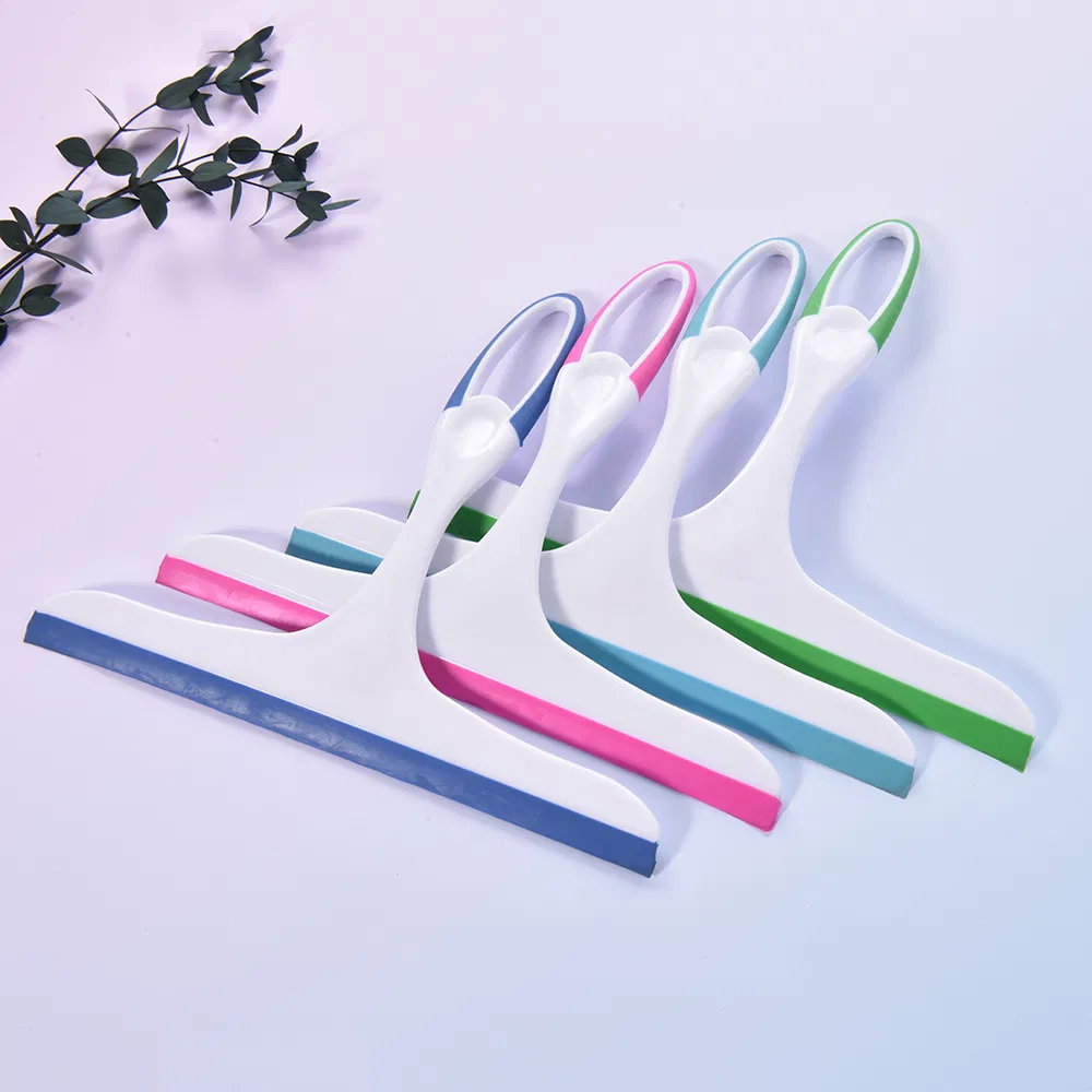 Soft Plastic Window Shower Glass Wiper Streak-Free Handheld Cleaner Squeegee