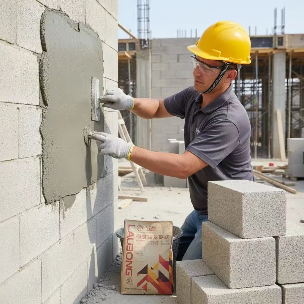 Polymer Modified Cement Mortar Constructionmaterial with Good Water Retention