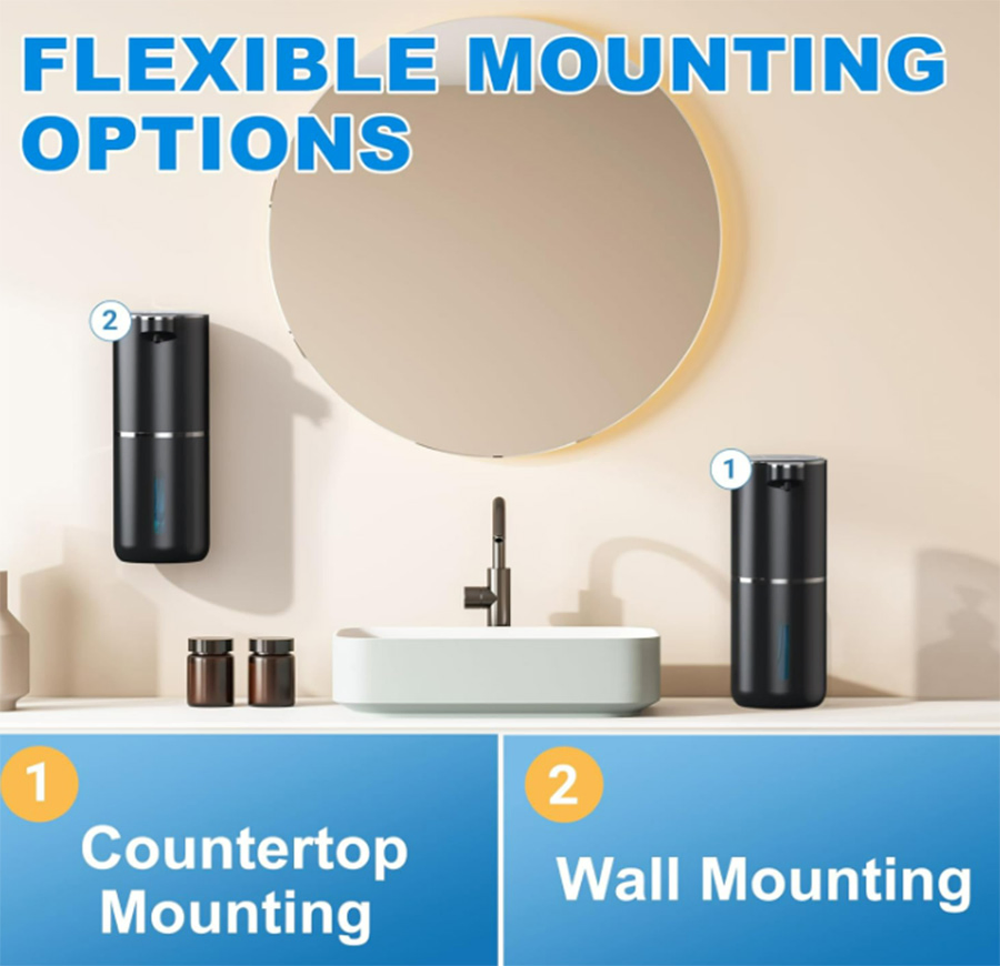 Automatic Touchless Wall Mount Liquid Soap Dispenser for Kitchen and Bathroom